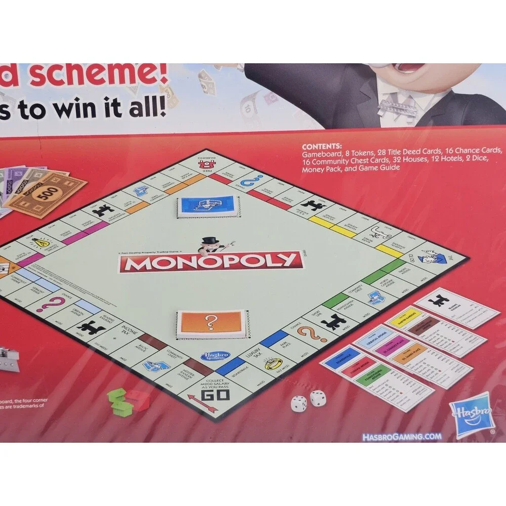 Hasbro Monopoly Classic Board Game 2017 New Sealed